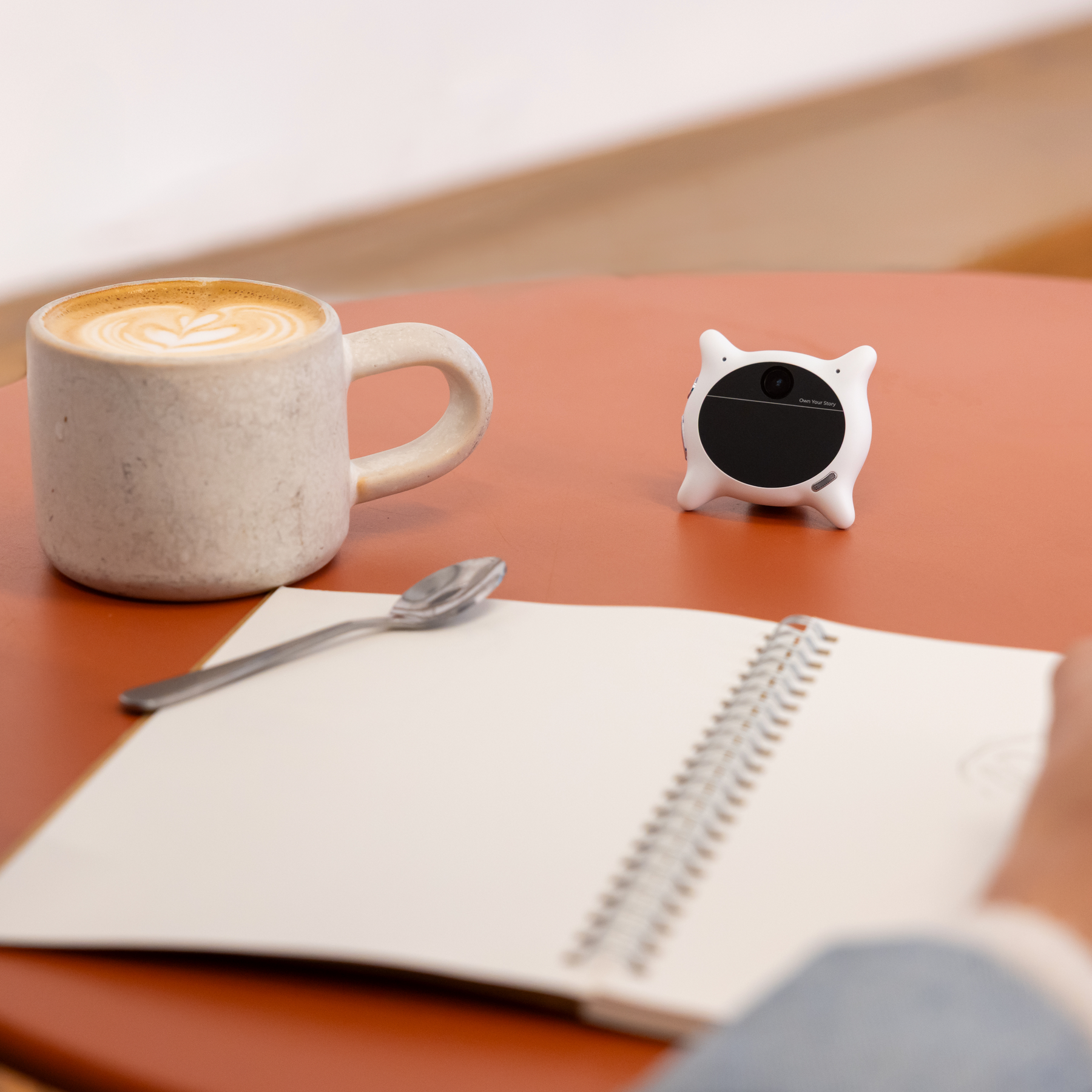 Set up looki l1 on a desk or table