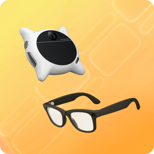 Looki L1 AI memory camera and Ray-Ban Meta smart glasses