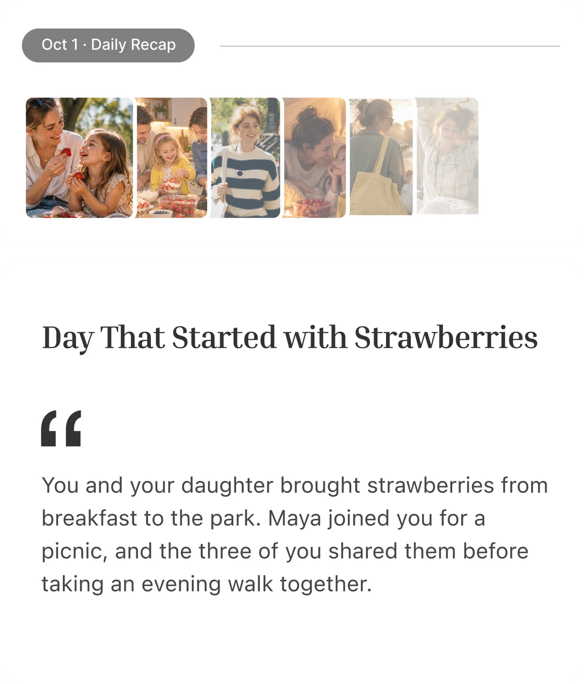 Daily recap