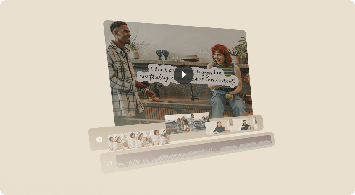 You don't have to edit videos